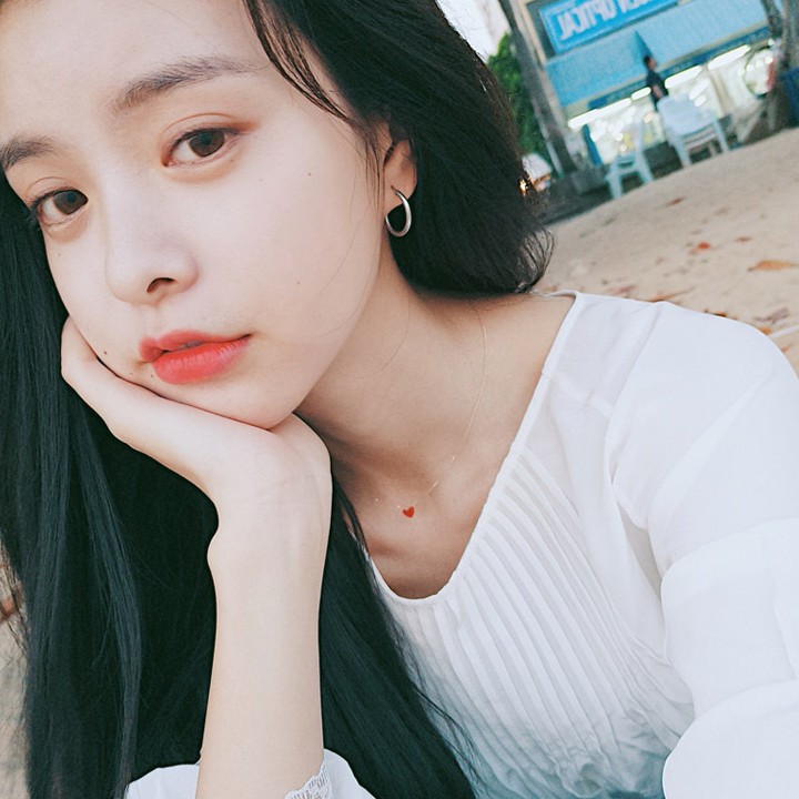 Dây Chuyền Tim Đỏ Titan Không Đen TT 1721