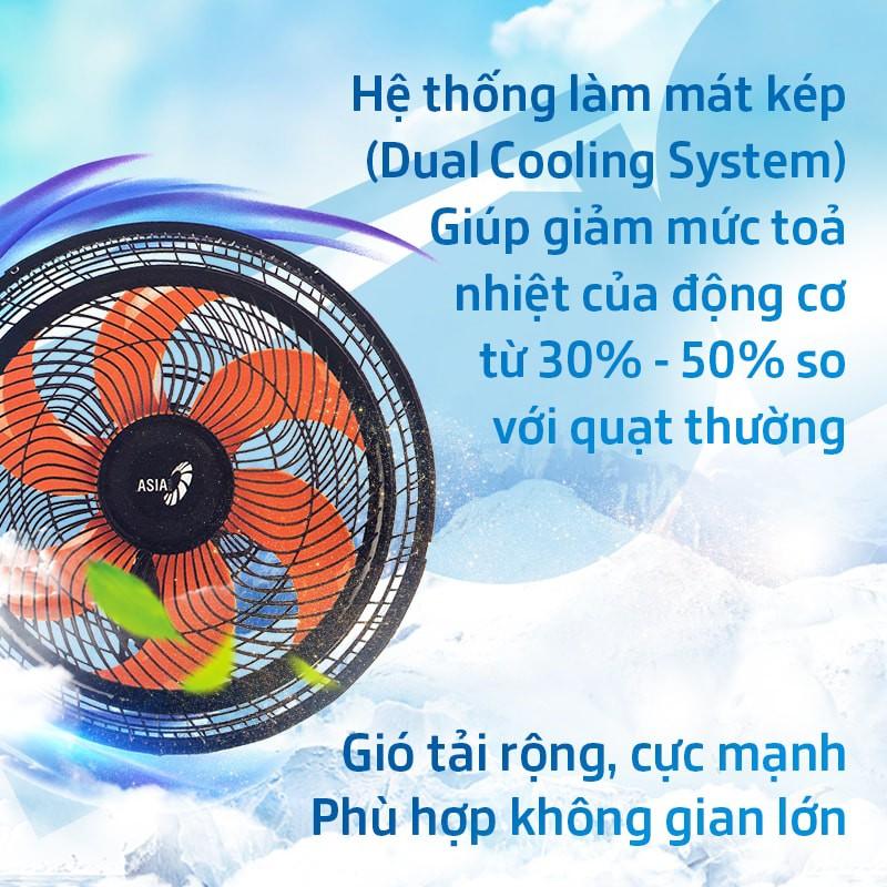 Quạt lửng Asia TURBO 6 cánh 80w - bán công nghiệp - Hàng chính hãng