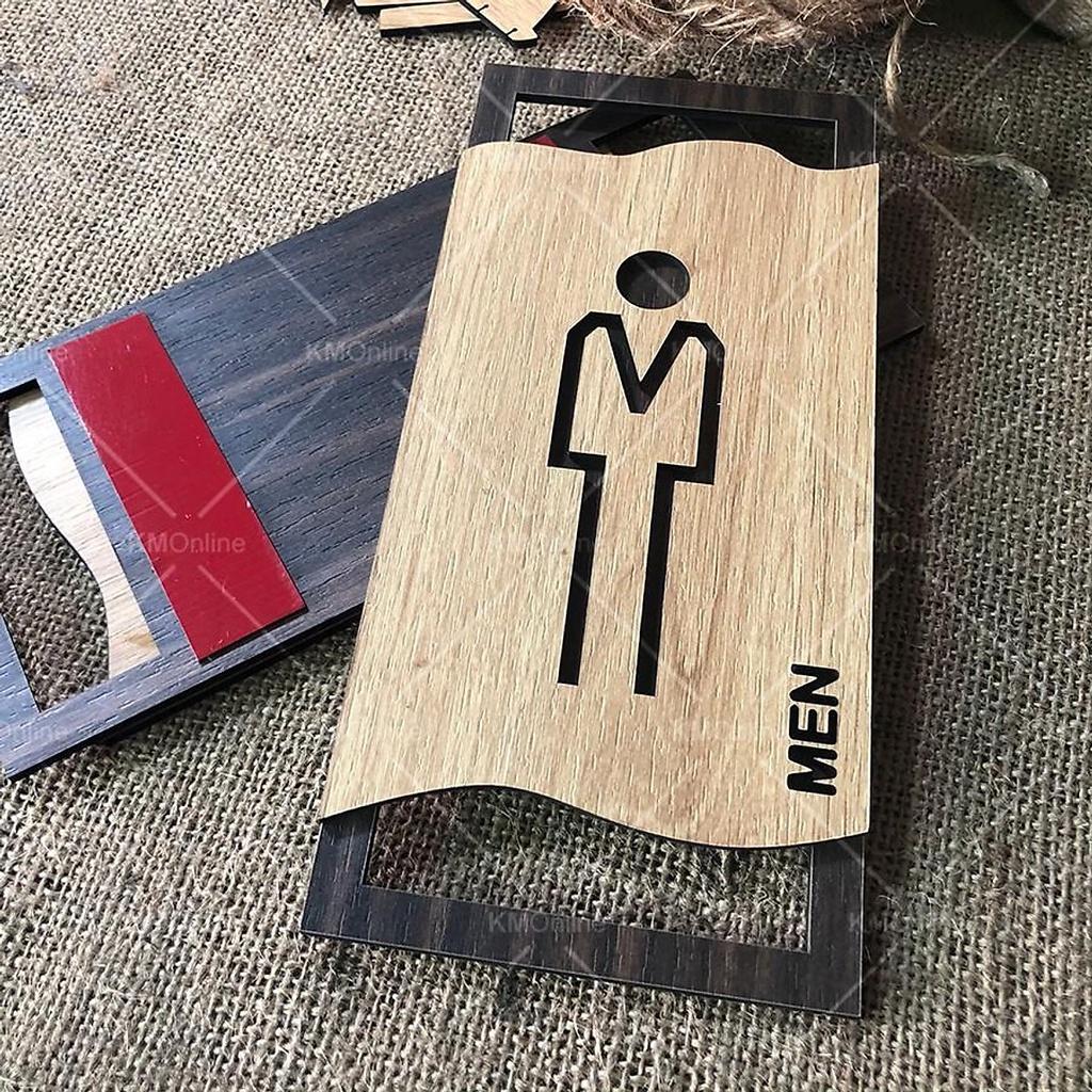 Bảng toilet gỗ decor vintage thiết kế sang trọng cao cấp