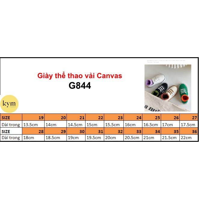Giày thể thao vải canvas phong cách Annaheim cho bé G844 (Size 25-36, Size nhỏ ở link khác