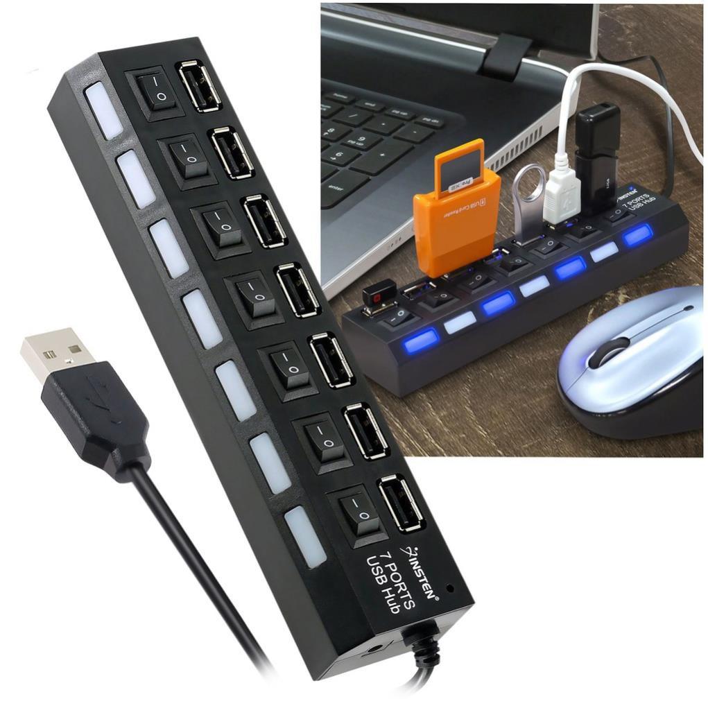 BỘ CHIA 7 CỔNG USB HUB 2.0 CÓ CÔNG TẮC- GIAO NGẪU NHIÊN