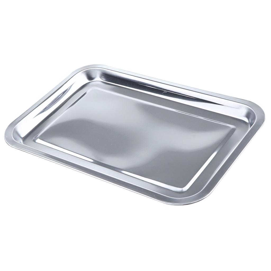 Steel Tableware Dish Plate Food Organizer Tray Pan