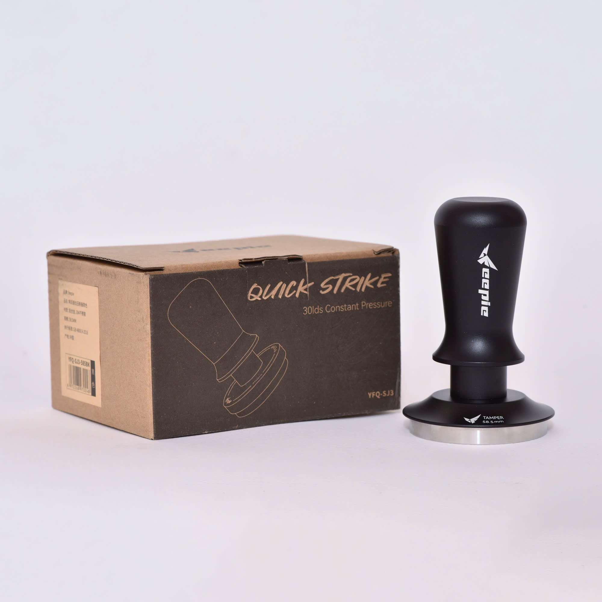 Tamper nén cố định lực màu đen Feepie