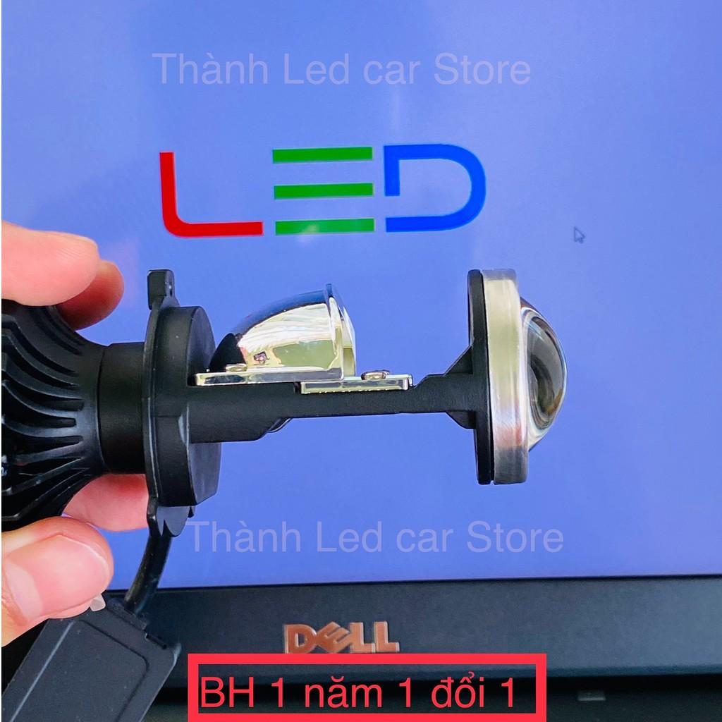 Bộ Đèn Led Bi Cầu Mini Projector Lens T1 Chân H4-55W Siêu Sáng