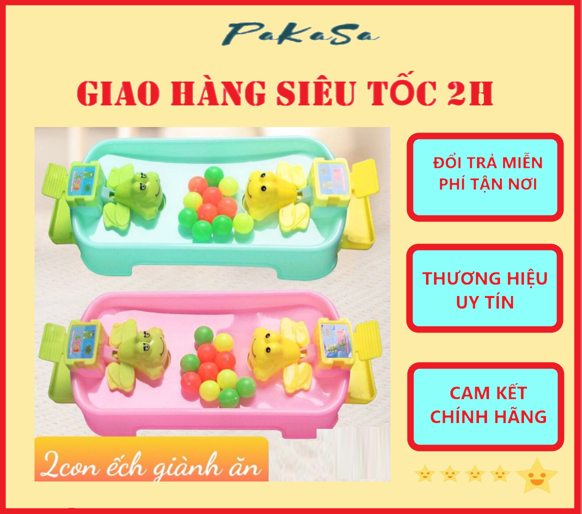 Đồ Chơi Ếch Ăn Bi , Trò Chơi Vận Động Cho Bé PaKaSa - Hàng Chính Hãng ( Giao màu ngẫu nhiên)