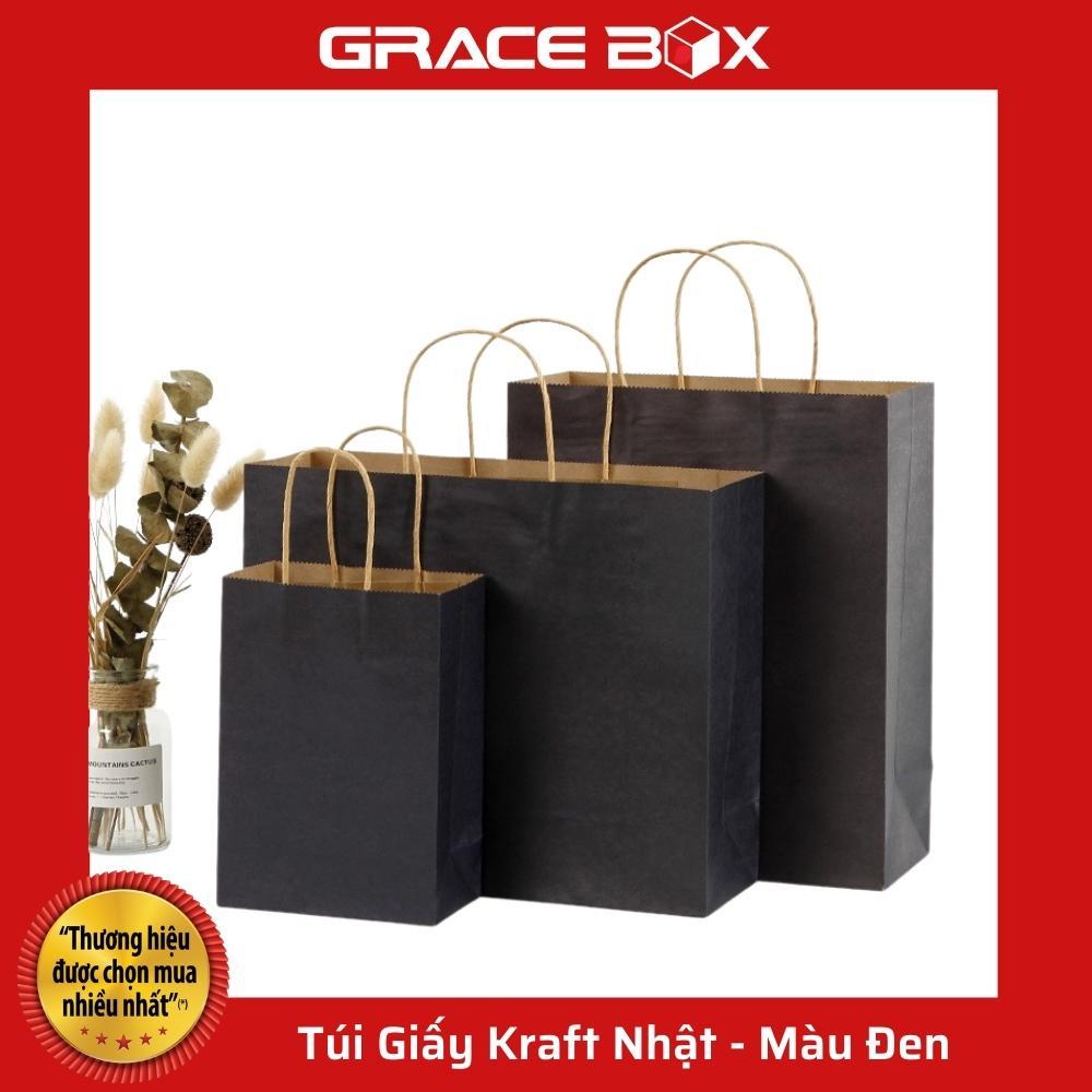 Túi Giấy Kraft Nhật Bản Cao Cấp - Màu Đen