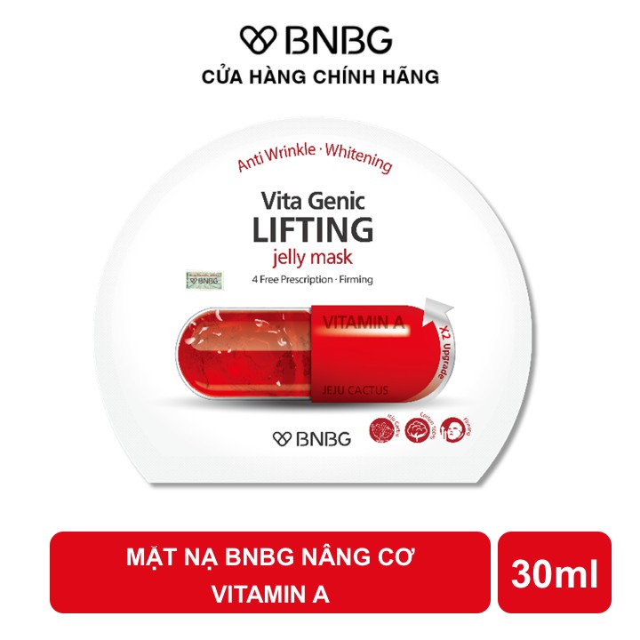 Combo 10 Mặt Nạ Nâng Cơ Mặt BNBG Vita Genic LIFTING Jelly Mask 30mlx10