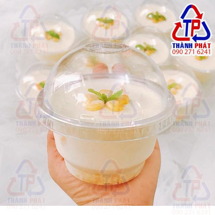 Combo 100c Ly kem lùn nắp cầu – Ly lùn nắp cầu 220ml – Ly đựng tiramisu