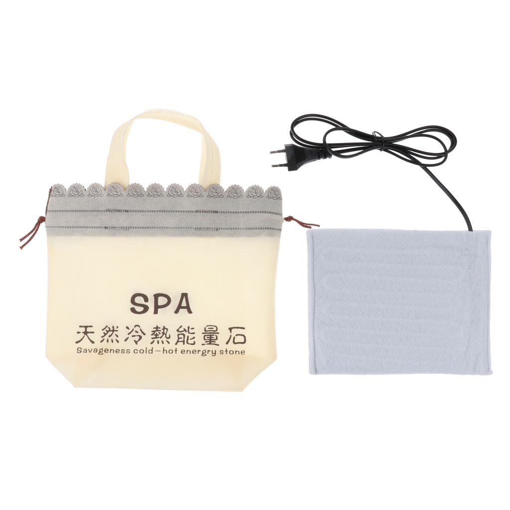 Massage đá Nóng Nóng Túi Sưởi điện Cho Cơ Thể SPA Thư Giãn EU Plug
