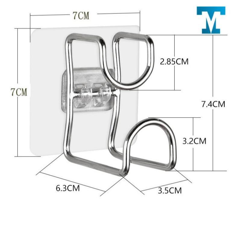 Móc treo chậu dán tường, treo thau chậu gọn gàng nhà tắm