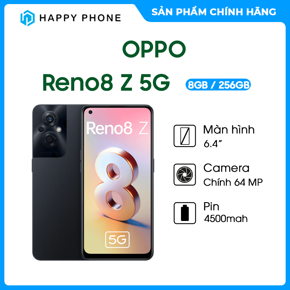 Điiện Thoại OPPO Reno8 Z 5G (8GB/256GB) - Hàng Chính Hãng