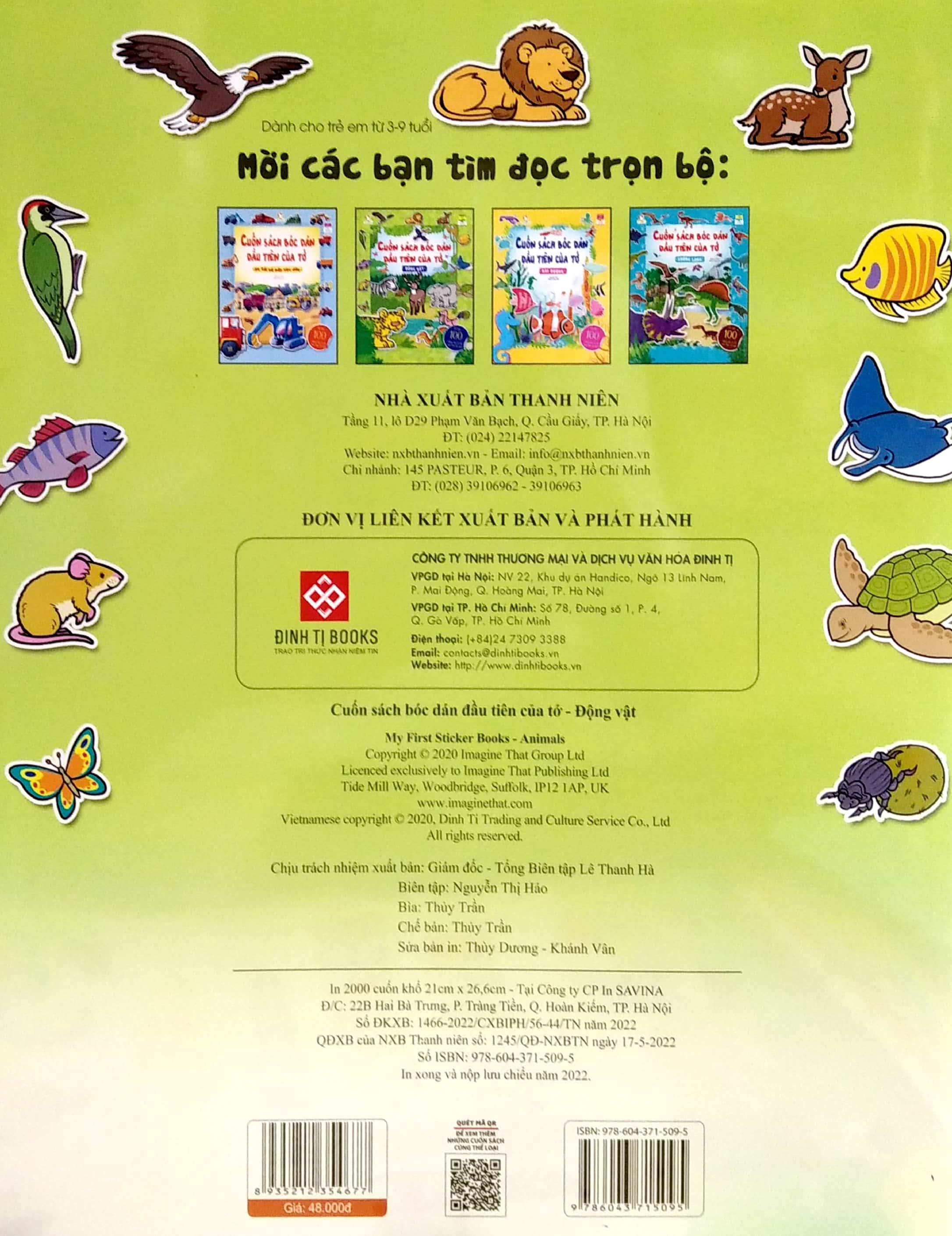 Cuốn Sách Bóc Dán Đầu Tiên Của Tớ - Động Vật