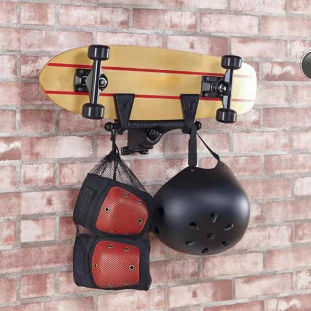 Skateboard Holder Rack ABS Skateboard Wall Hanger Perforation Free Wall Mounted Skateboard Holder Rack
