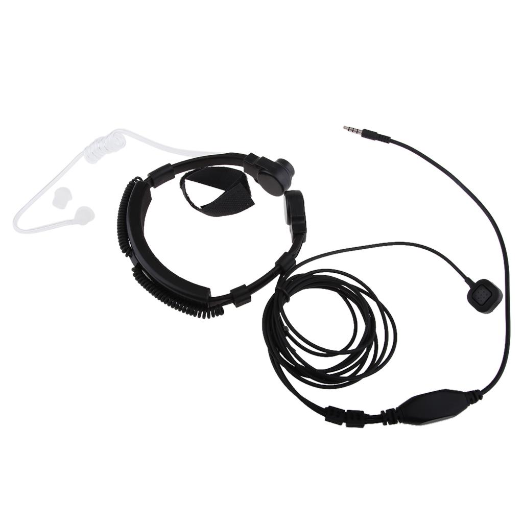1Pin PTT Covert Acoustic Tube Earpiece with 3.5mm Plug for Radio Equipments