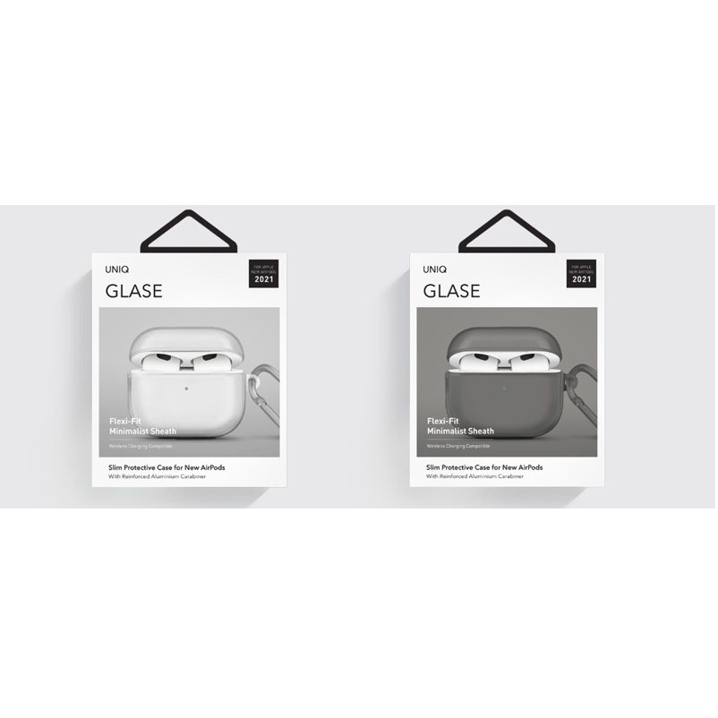 Ốp Case UNIQ Glase Hang (Siêu trong suốt) Dành Cho Airpods 3 -  Hàng Chính Hãng