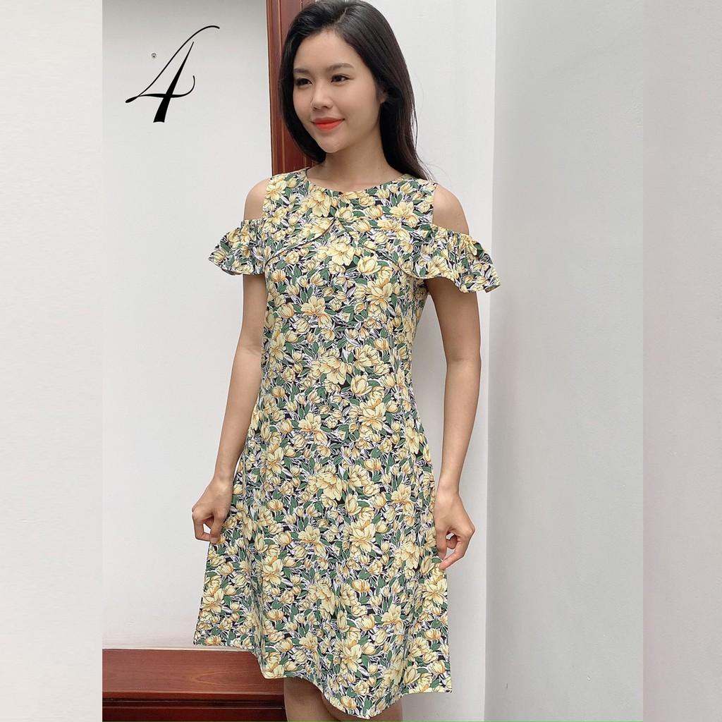 Đầm Trễ Vai, Váy Trễ Vai, Chất Liệu Lụa Loại 1, Mặc Cực Thoải Mái