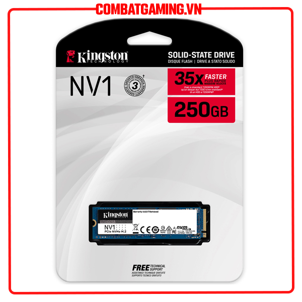 Ổ cứng SSD Kingston NV1 NVMe PCIe 250GB - Hàng Chính Hãng