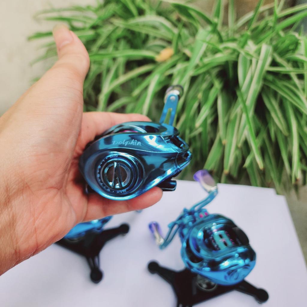 Máy ngang câu cá Lure cao cấp Dolphin DN200 - Siêu Nhẹ 168g