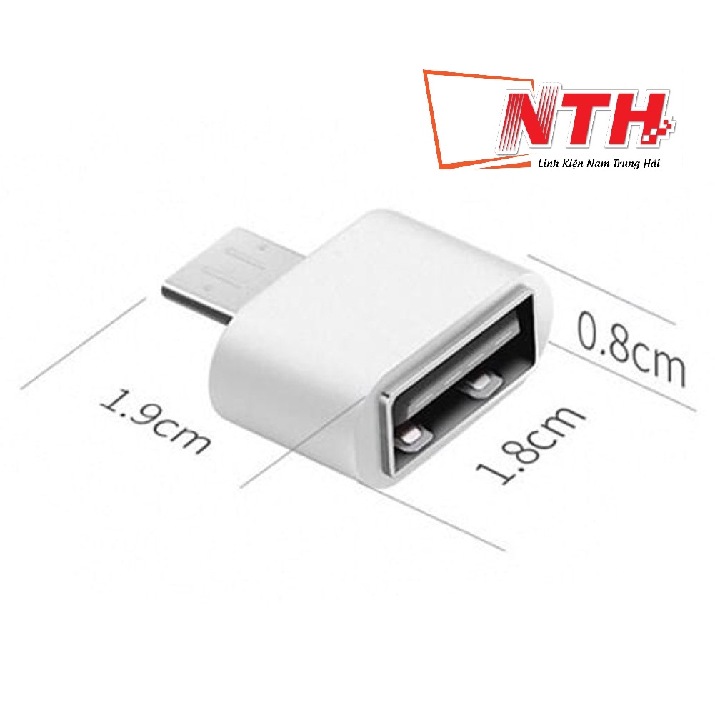 Đầu Chuyển Đổi OTG Micro USB Sang USB - Giao màu ngẫu nhiên