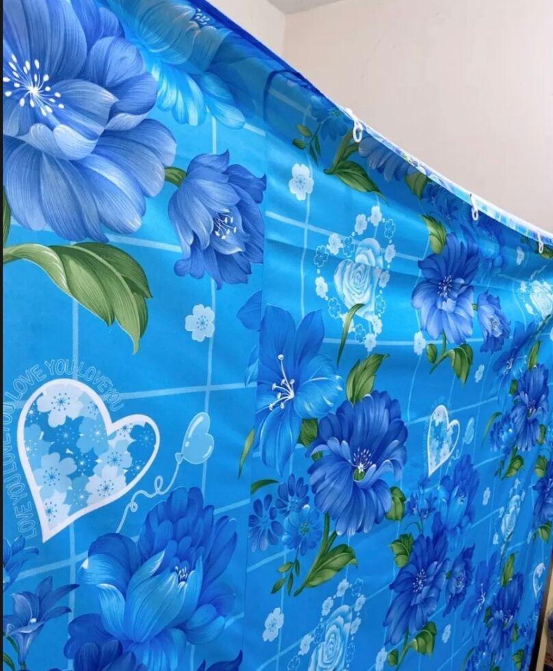 Rèm ngăn phòng ngủ phòng khách nhà tắm chất liệu thun lạnh dày mềm mịn đẹp kích thước ngang 3m2 cao 1m8.