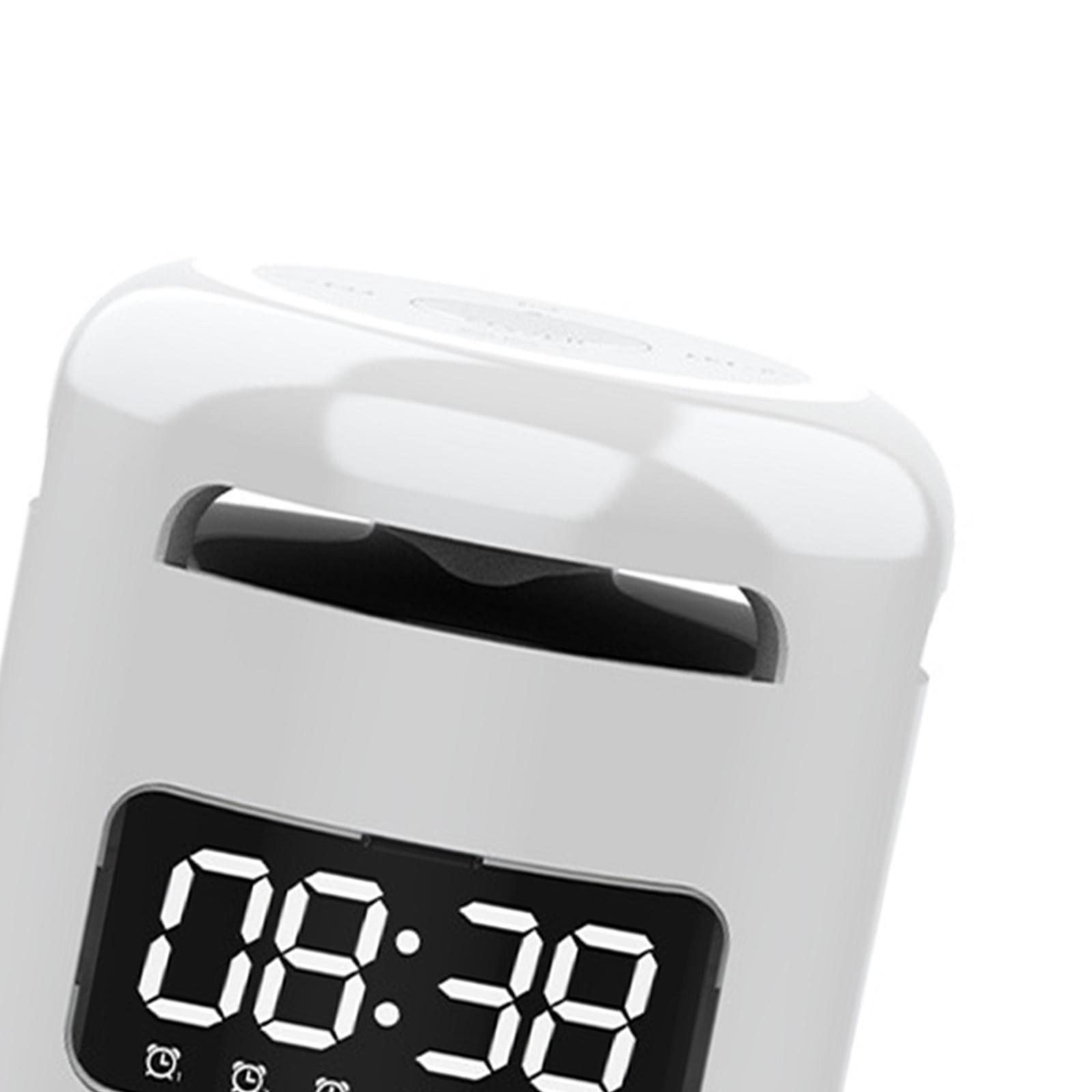 Milageto Bluetooth Loudspeaker Clock Waterproof Stereo Mini for Home