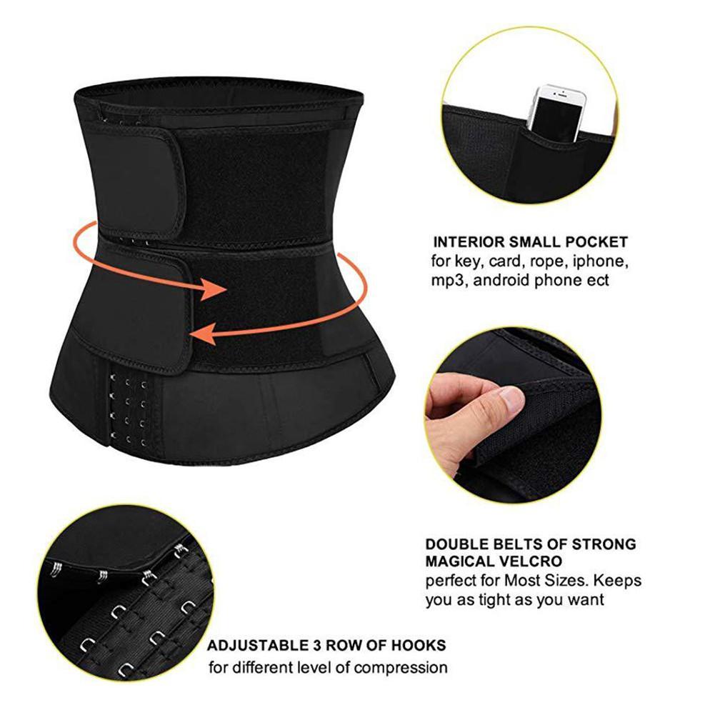 Eo Huấn Luyện Làm Giảm Shapers Giảm Béo Tông Đơ Cắt Dây Eo Áo Neoprene Bụng Đai Luyện Tập Người Phụ Nữ Thể Thao Dây Chéo