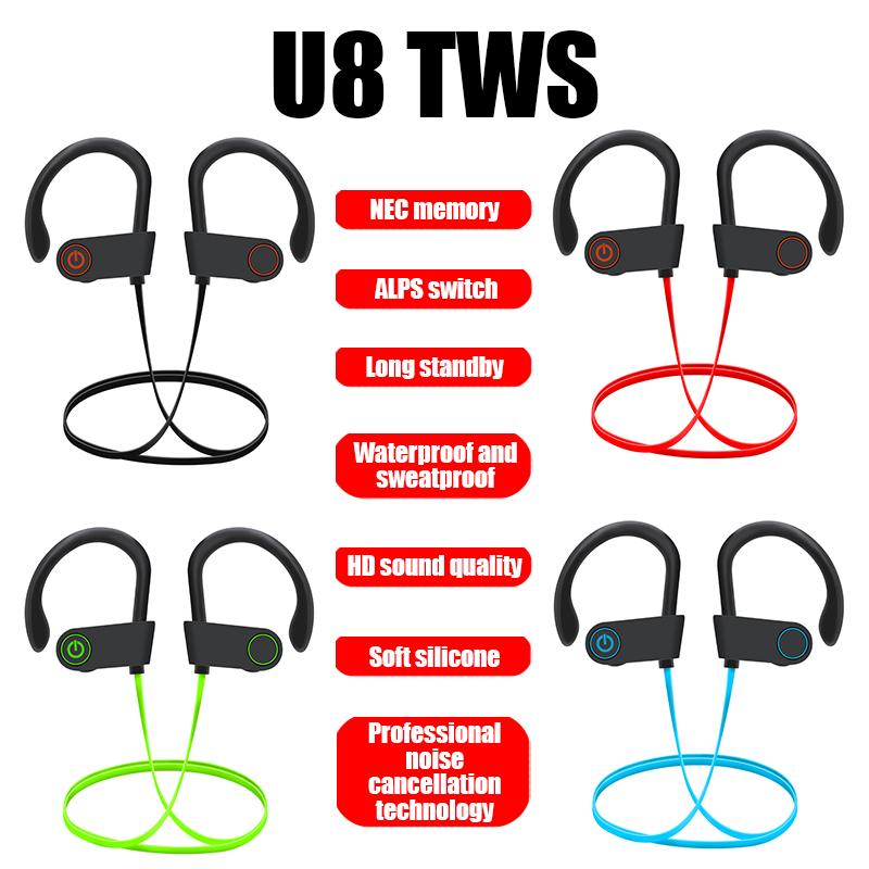 Tai Nghe Không Dây Tai Nghe Fone Bluetooth 5.0 TWS Tai Nghe Tai Nghe Nhét Tai Thể Thao Stereo Tai Nghe Chống Nước Cho Xiaomi Huawei Iphone