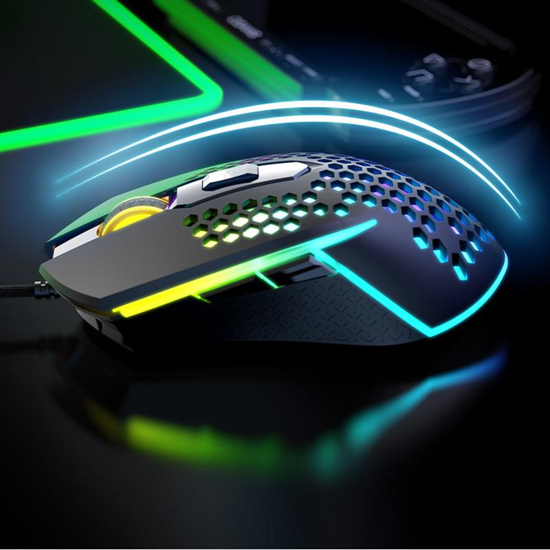 Viper X8 Có Dây Thiết Chuột Chơi Game LOL 3200DPI 6 Độc Lập Nút Game Thủ Mous Nhẹ Thiết Kế Rỗng Cho Máy Tính