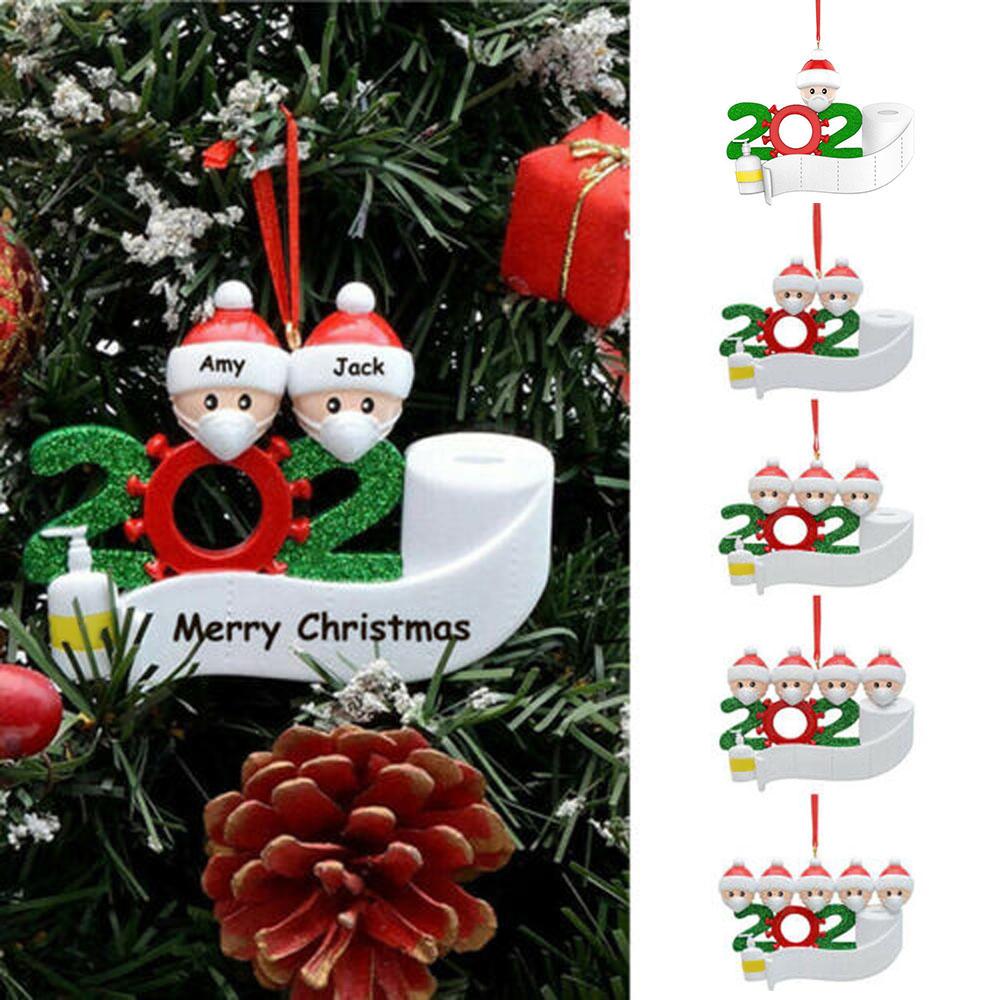 Đồ Trang trí Giáng sinh hình ông già noel đeo khẩu trang ,chất liệu PVC