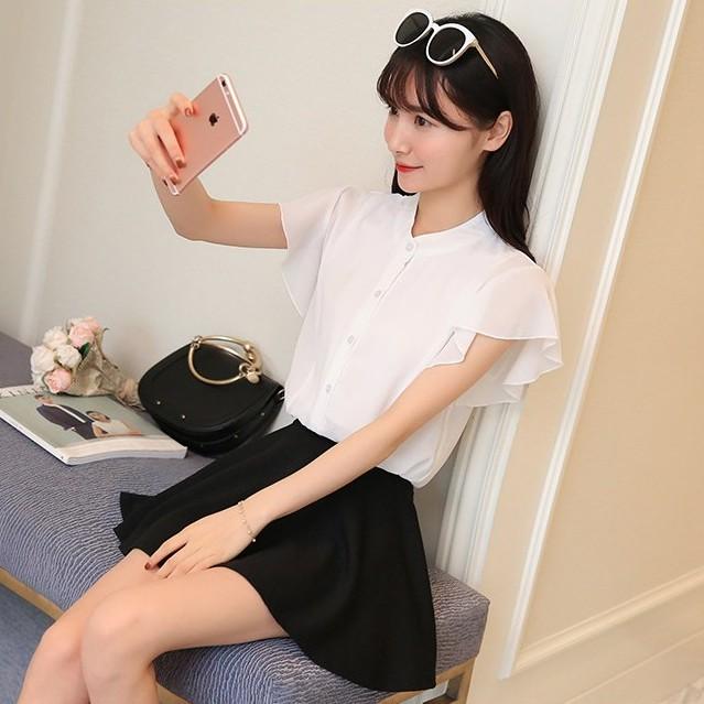 Hàng nhập sơ mi nữ cổ trụ SM19