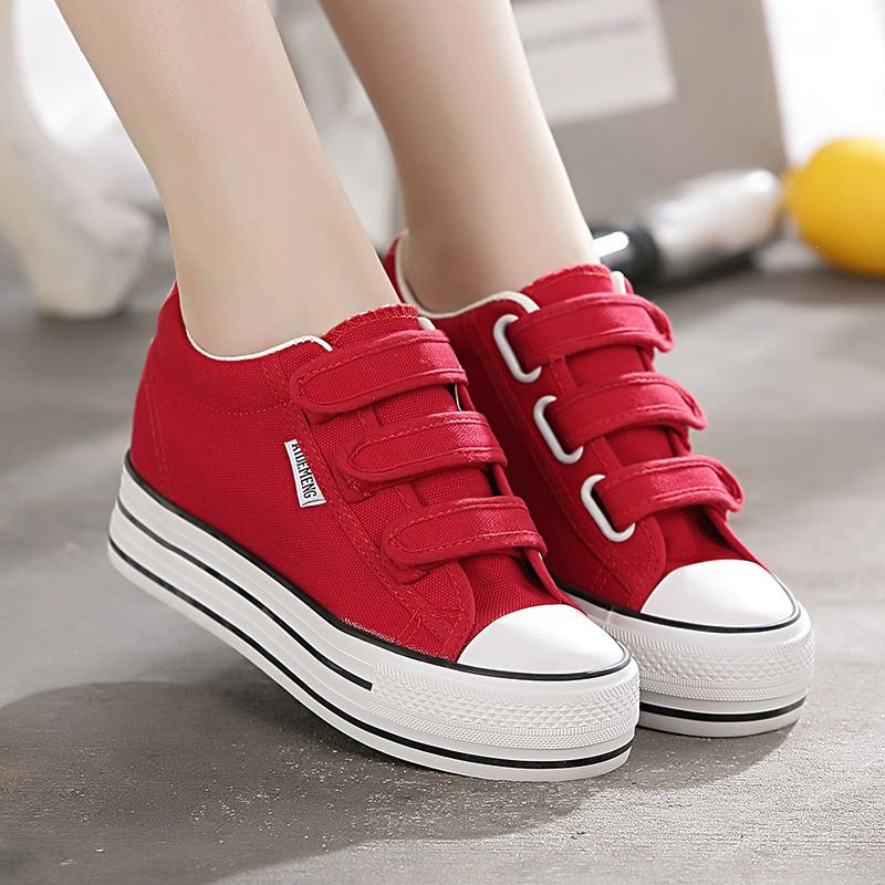 Giày bata nữ học sinh quai dán độn đế siêu xinh MBS167 - Mery Shoes