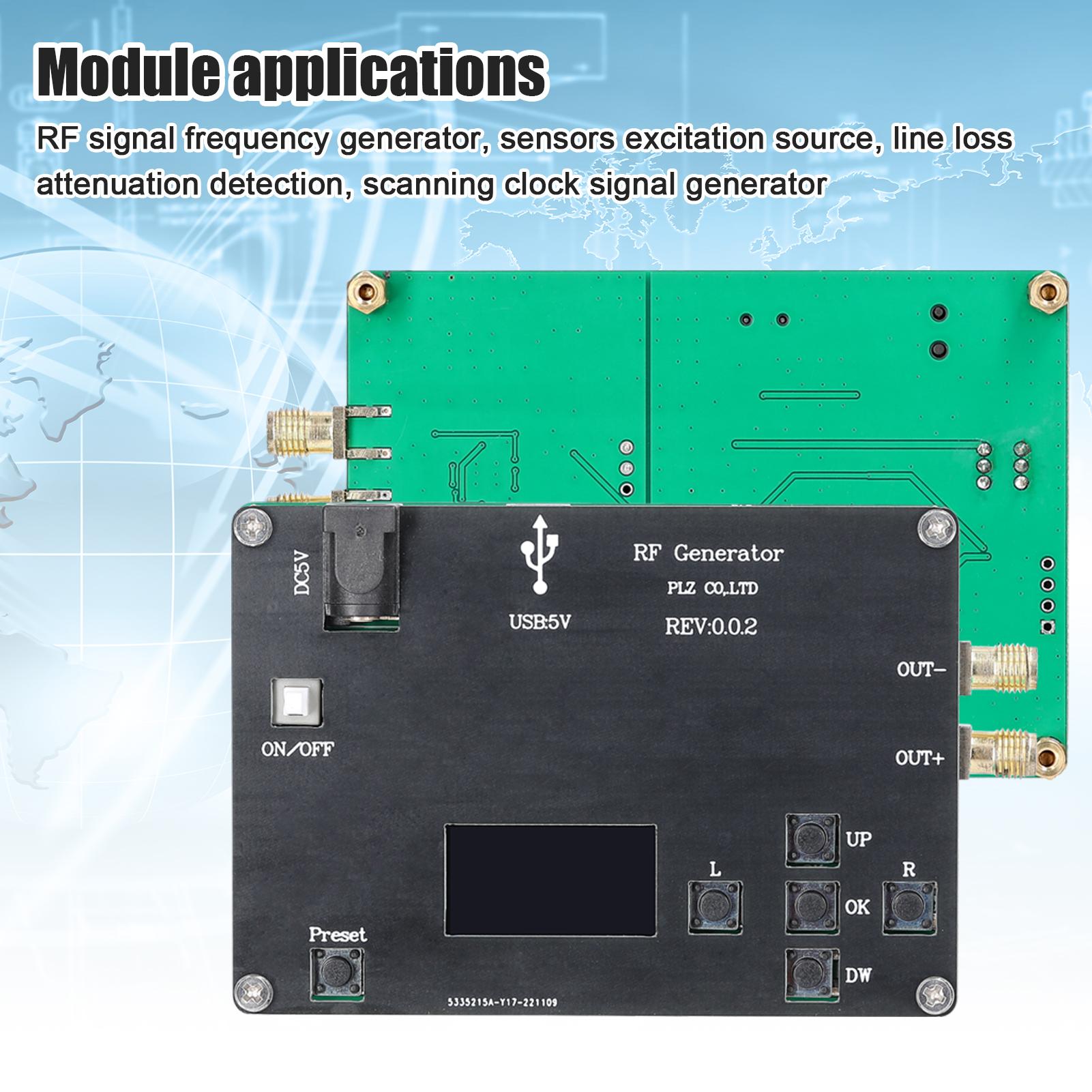 Signal Frequency Generator OLED Display Phase-Locked Loop Module Sensors Excitation Source Line Loss Attenuation Detection Module