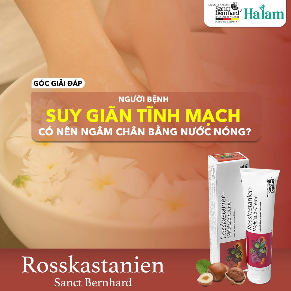 Kem bôi suy giãn tĩnh mạch chiết xuất hạt dẻ ngựa - Horse Chestnut Vine Leaf Cream (Tuýp 25ml)