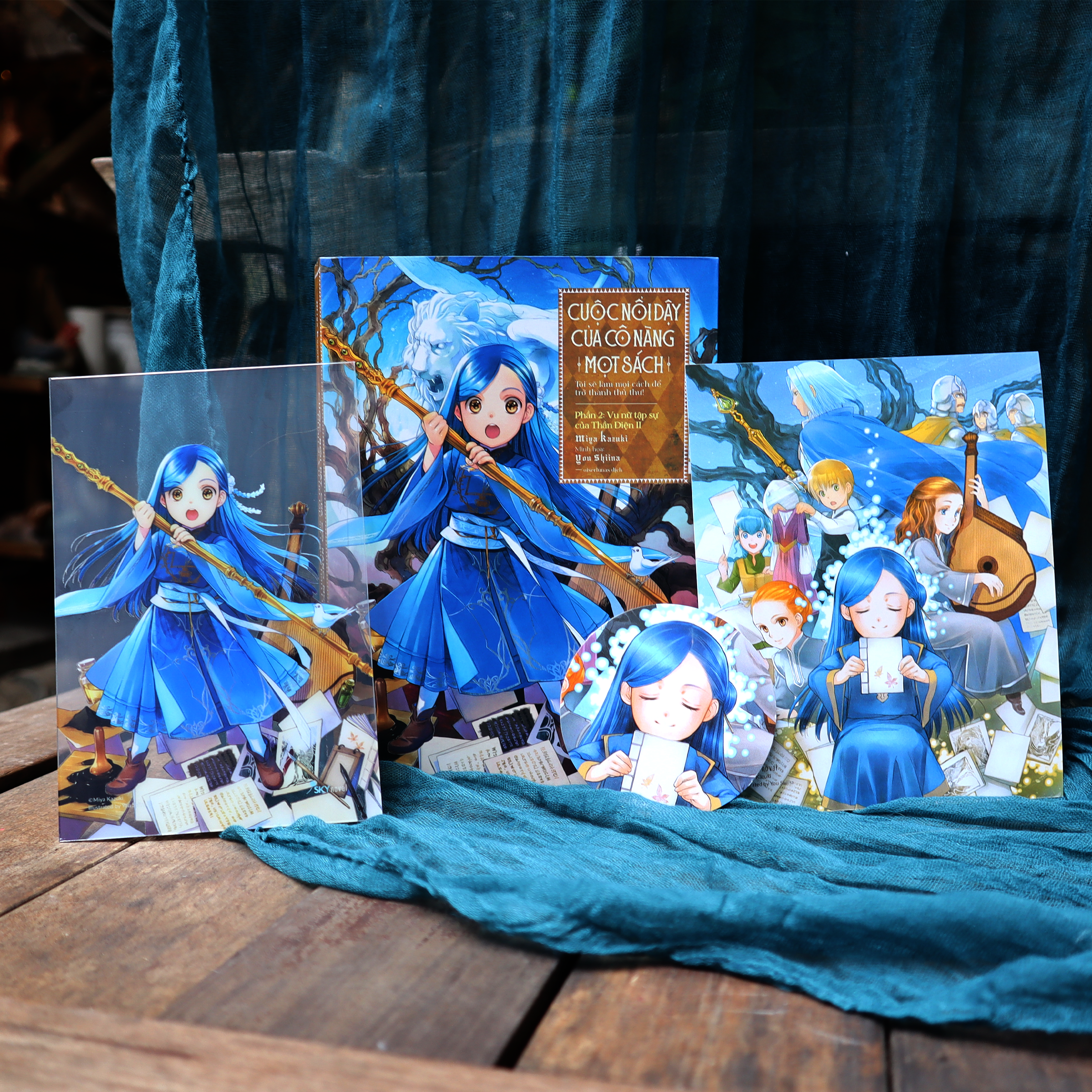 Sách - [Light Novel] Cuộc Nổi Dậy Của Cô Nàng Mọt Sách - Phần 2 - Vu Nữ Tập Sự Của Thần Điện II - Bản Đặc Biệt - Tặng Kèm Bookmark + Card Trong + Postcard