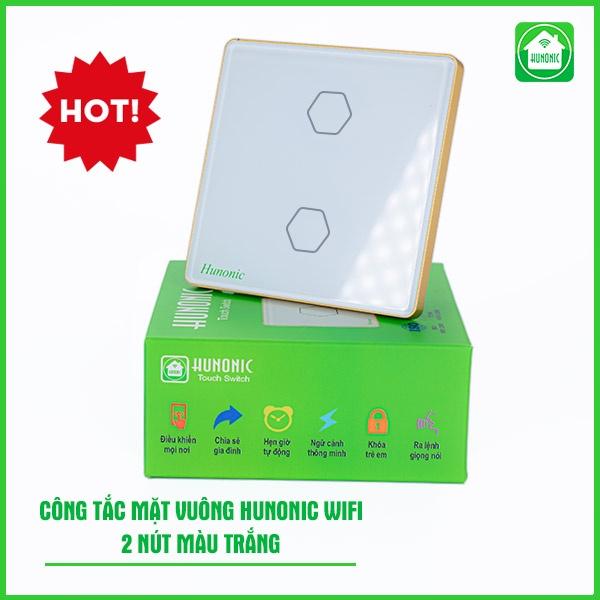 Công Tắc Hunonic Wifi Mặt Vuông [Hàng Chính Hãng