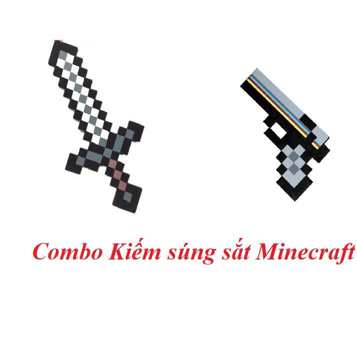 Combo kiếm sung sắt Minecraft