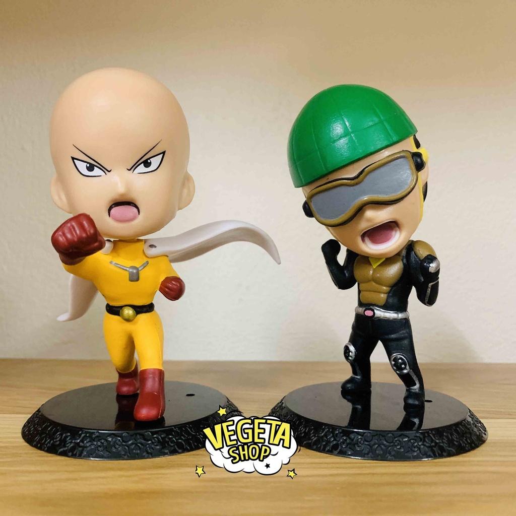 Mô hình One Punch Man - Saitama Genos Tatsumaki Lốc xoáy Bang Metal Knight Hiệp sỹ kim loại Mumen Rider - Cao 8~10,5cm
