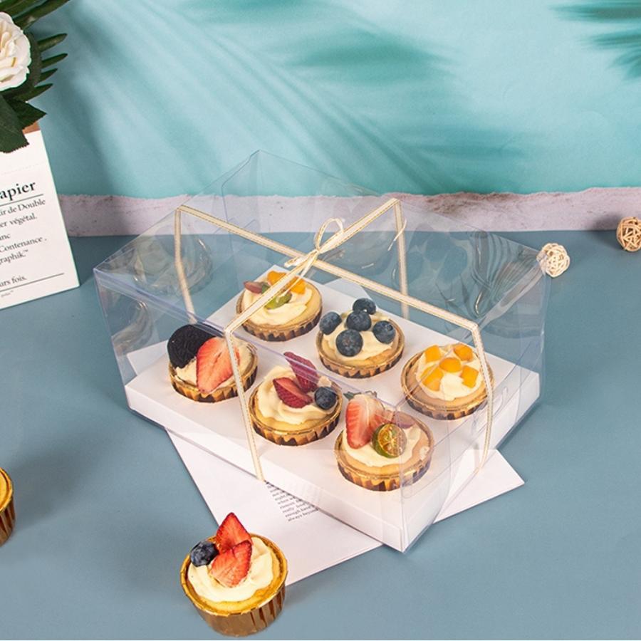 Hộp Đựng Bánh Cupcake Muffin 12 Bánh Trang Trí Trong Suốt Sang Trọng - BOXMF12IN