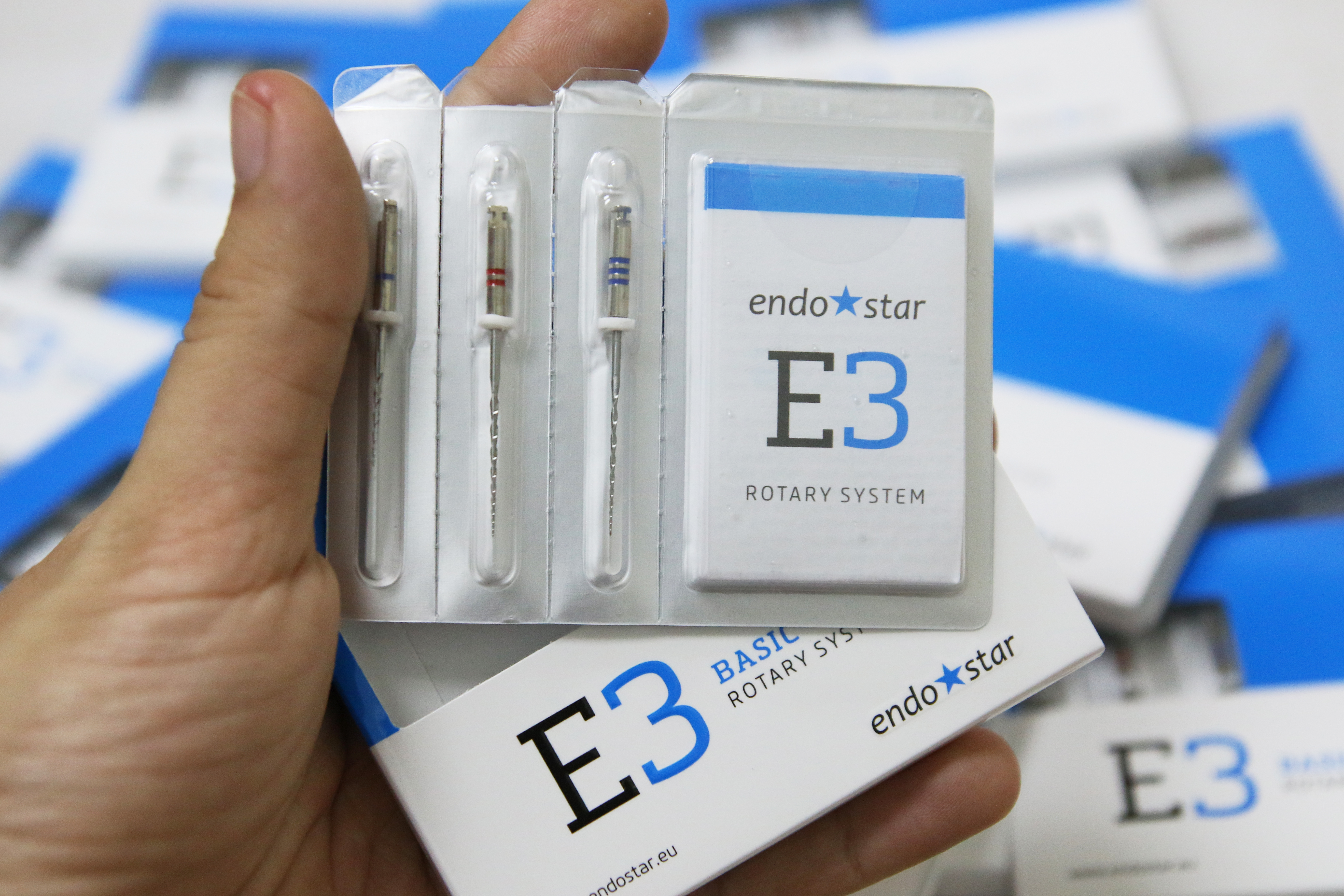 Trâm file nội nha từ châu Âu EndoStar E3- file đàn hồi - E3 Big-3 cây khác loại-35/04 (25mm), 40/04 (25mm), 45/04 (25mm)