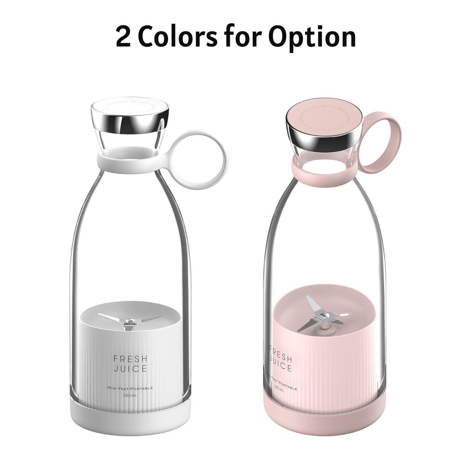 Máy xay sinh tố mini mini cầm tay 350ml Cup Juicer không dây sạc 4 lưỡi làm sinh tố, nghiền thức ăn cho trẻ em