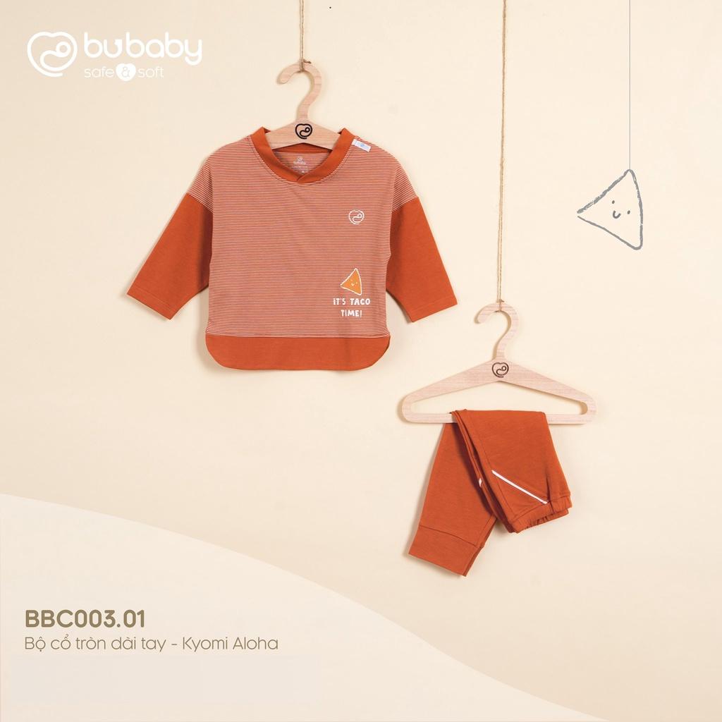 Bộ quần áo dài tay 5 màu Bamboo Cotton Bu, Bu baby Kyomi Aloha BBC003.01 cho bé 6m - 4Y