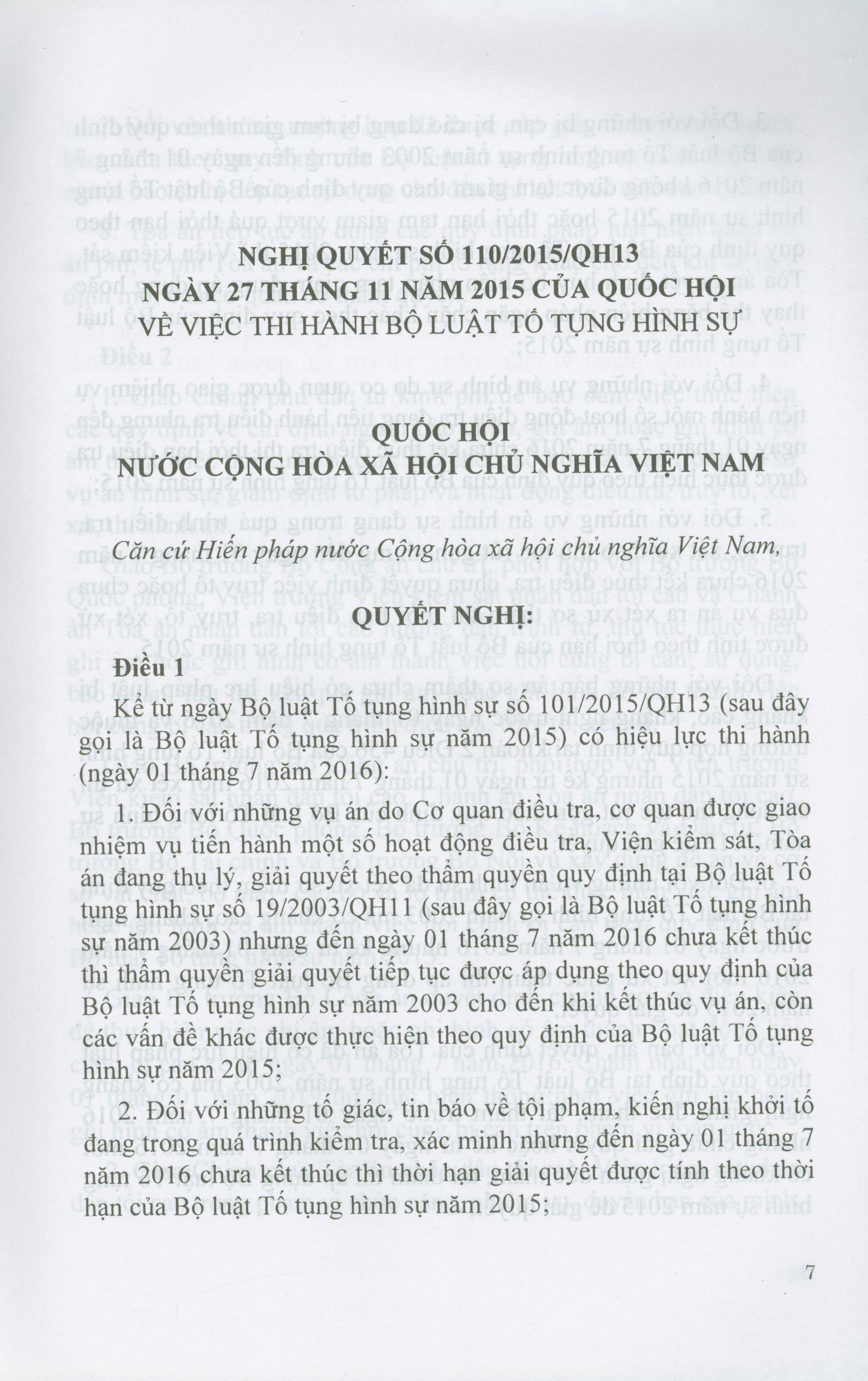 So Sánh Bộ Luật Tố Tụng Hình Sự Năm 2003 Với Bộ Luật Tố Tụng Hình Sự Năm 2015