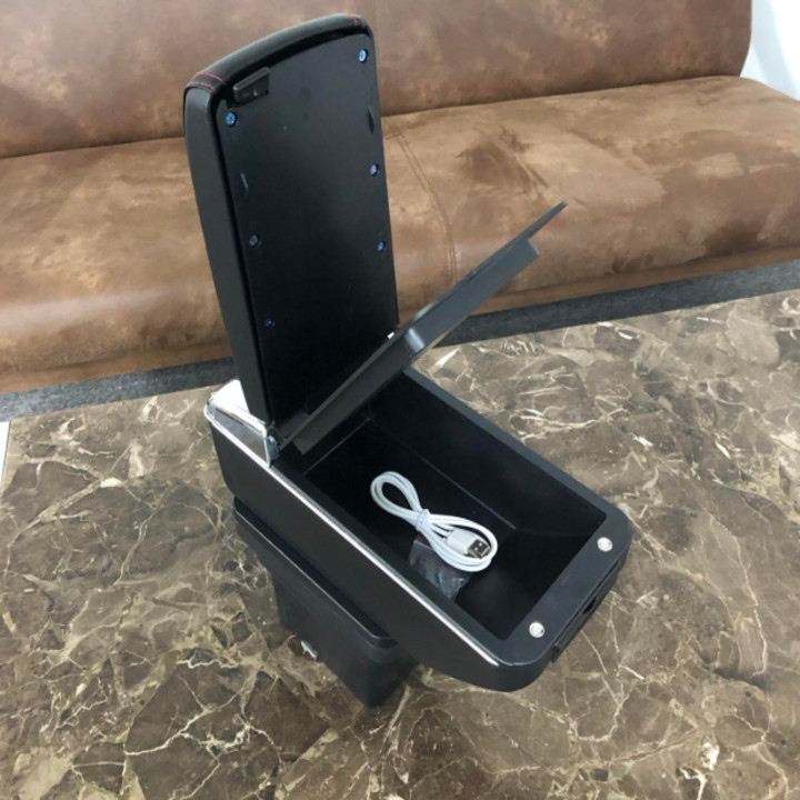 Hộp tỳ tay ô tô dành cho Mitsubishi Xpander tích hợp 7 cổng USB
