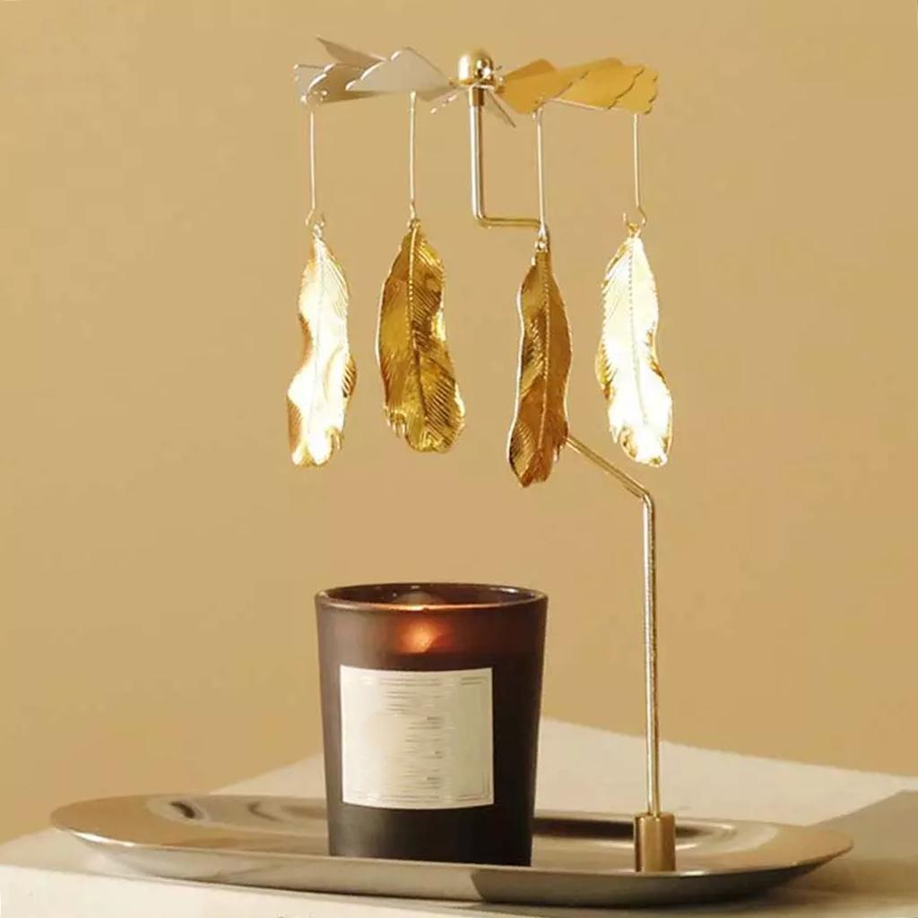 3PCs Candle Holder Rotating Tea Light Holder Stand Home