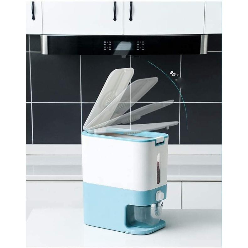 Thùng đựng gạo tự động 15kg, tự động nhả gạo theo ý muốn