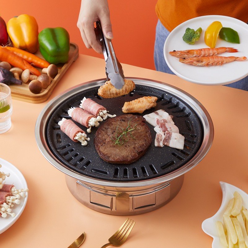 Bếp Nướng Bằng Than Hoa Không Khói, Bếp Nấu Lẩu BBQ Nhỏ Gọn Dễ Vệ Sinh