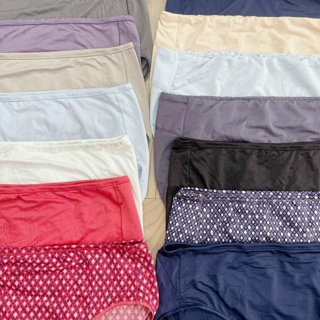 Combo 5 quần lót nữ thun lạnh big size sợi microfiber Hanes MX40AS