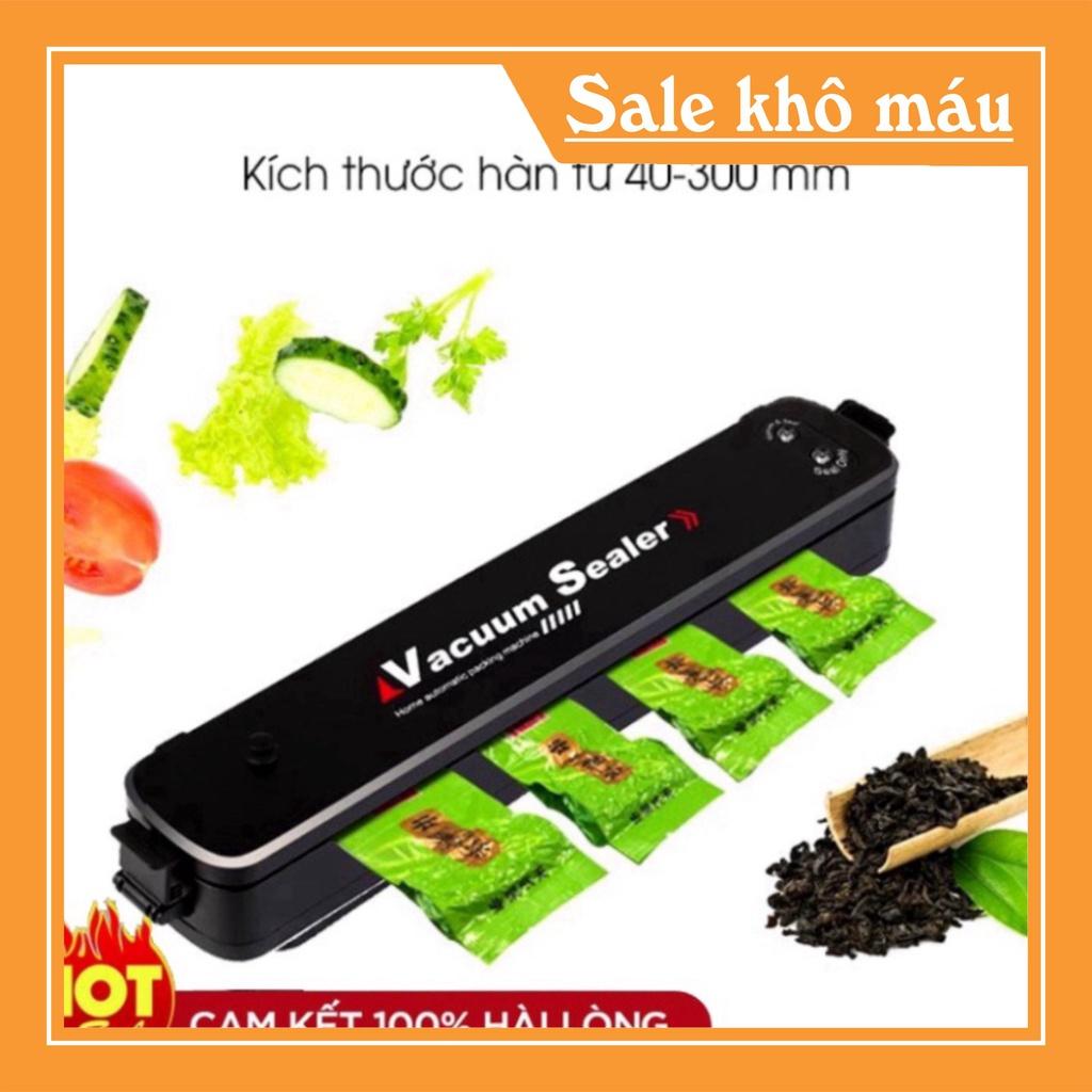 Máy Hút Chân Không Thực Phẩm Kèm Hàn Miệng Túi Vacuum Sealer ( tặng 10 túi hút )   - MTR Mart