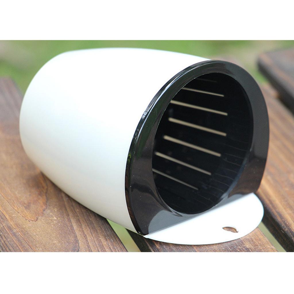 2pcs Garden Self Watering Plant Flower Pot Wall Hanging Planter L white