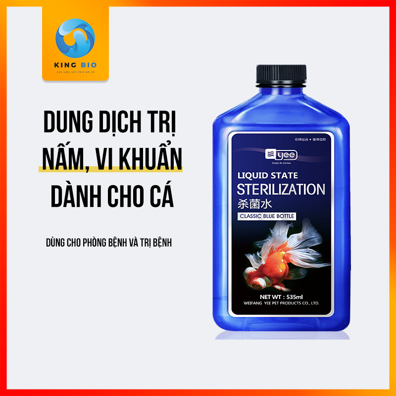 Yee Sterilization chế phẩm sinh học ngăn ngừa và loại bỏ các vấn đề do vi khuẩn gây ra cho cá cảnh